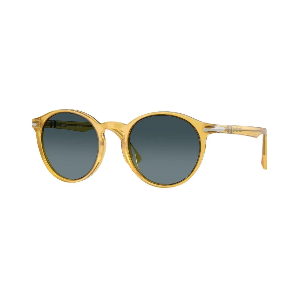 Persol PO3171S 204 S3 Miele Blue Gradient Blue Polarized 52 mm Men`s Sunglasses