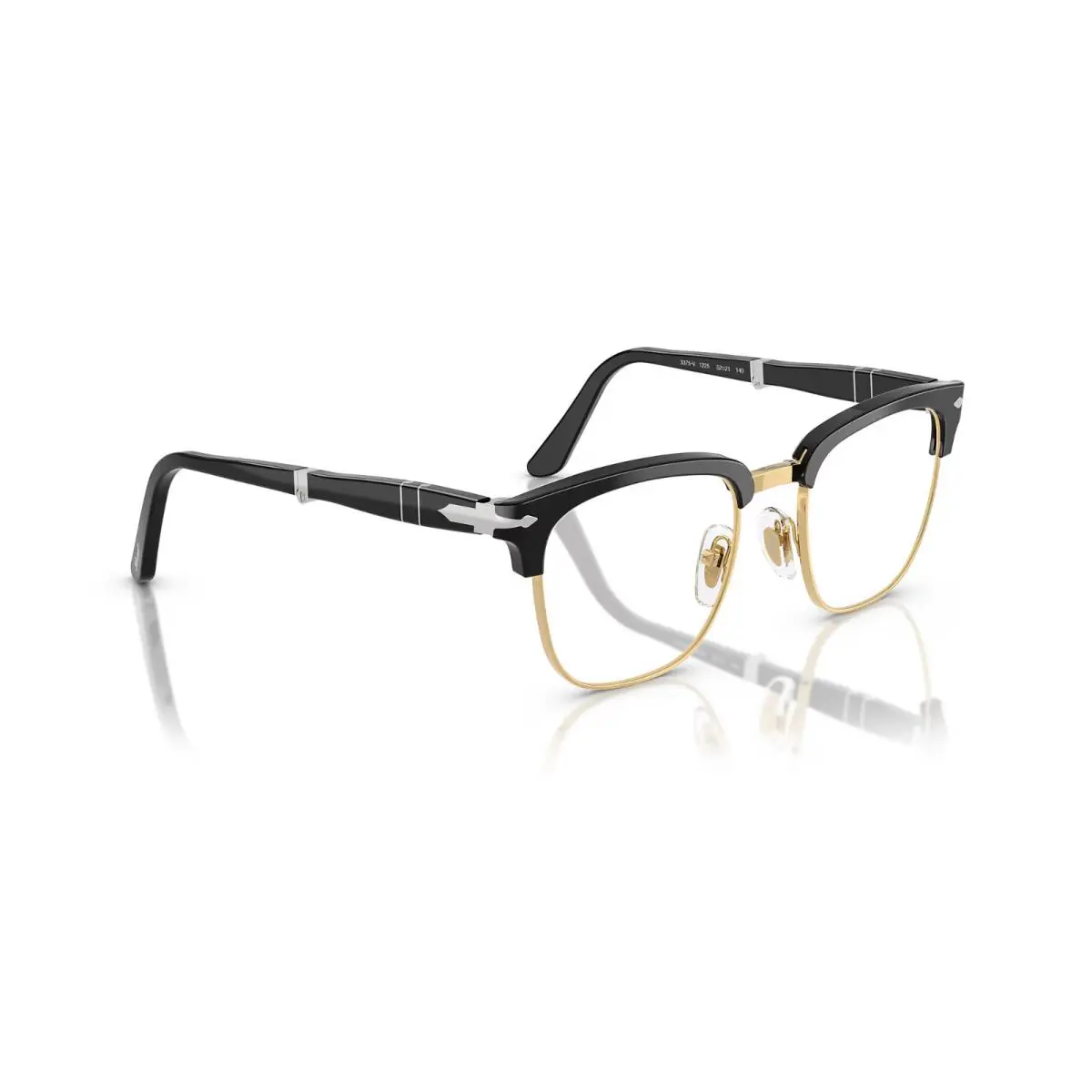 0PO3375V 1225 Black Square 50 mm Men`s Eyeglasses by Persol