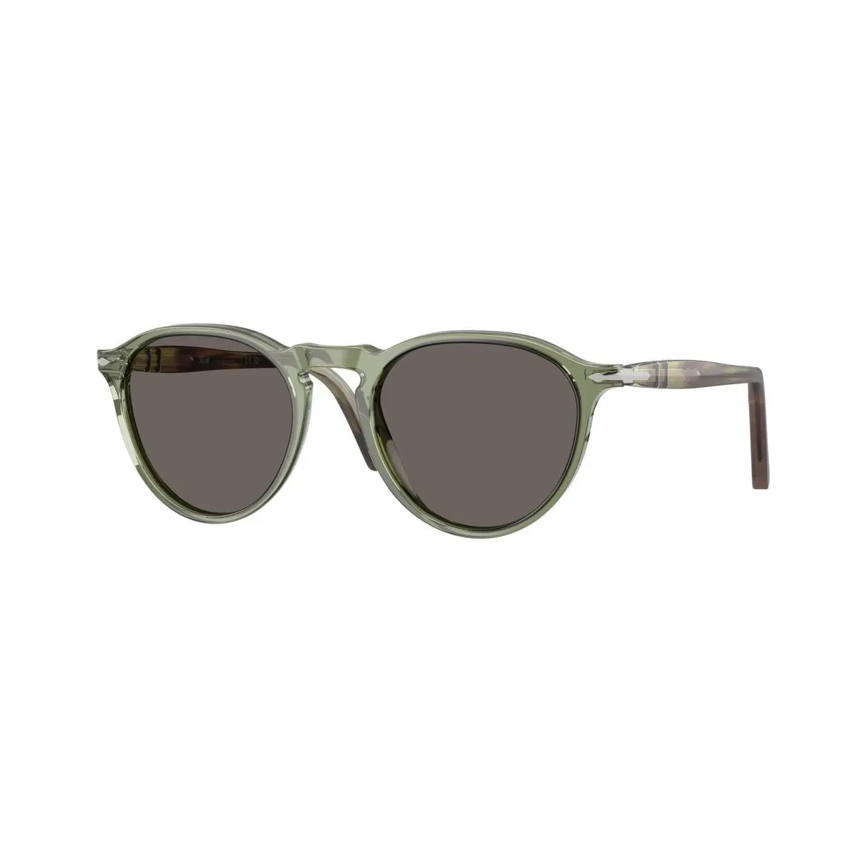 Persol PO3286S 1226B1 Transparent Green Dark Grey 53 mm Unisex Sunglasses