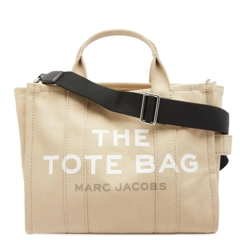 Beige Medium Size Canvas Tote Model M0016161 by Marc Jacobs