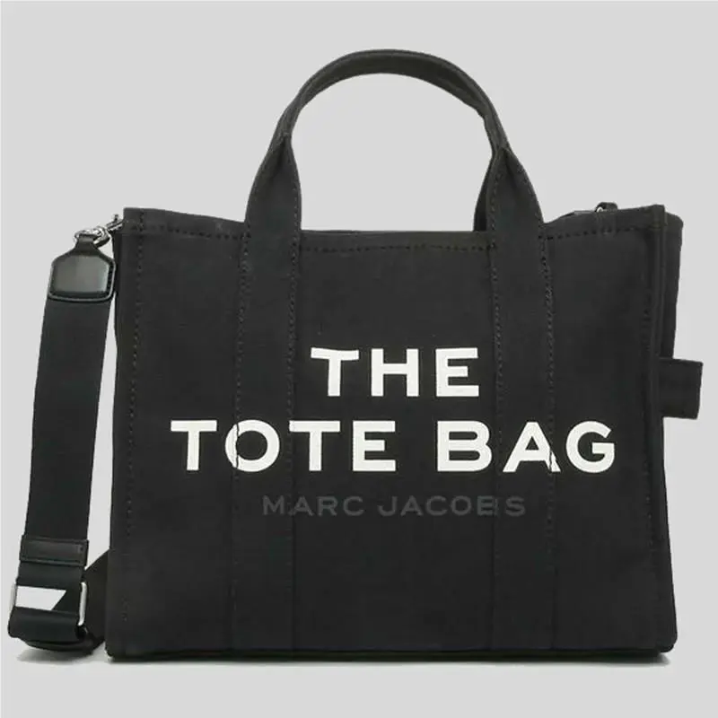 Marc Jacobs Black Small Size Canvas Tote Model M0016493