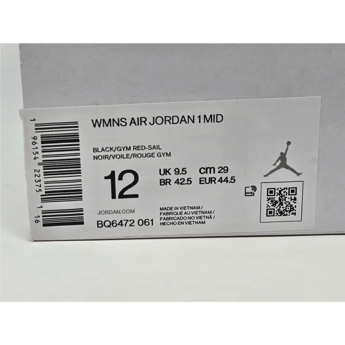 Nike shoes - Nike Air Jordan 1 - Air - BQ6472-061 - Black 9