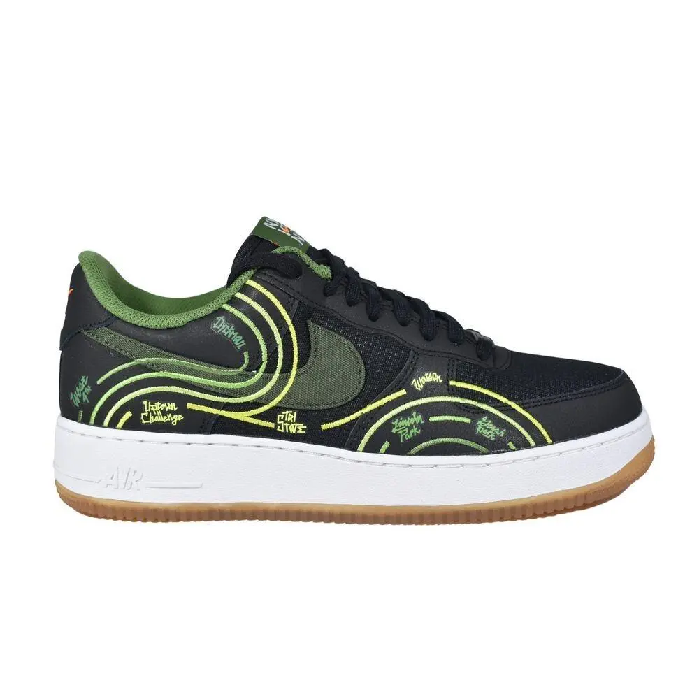 Nike shoes - Nike Air Force 1 - Air Force - DV2123-001 - Black/Carbon Green-Treeline 5