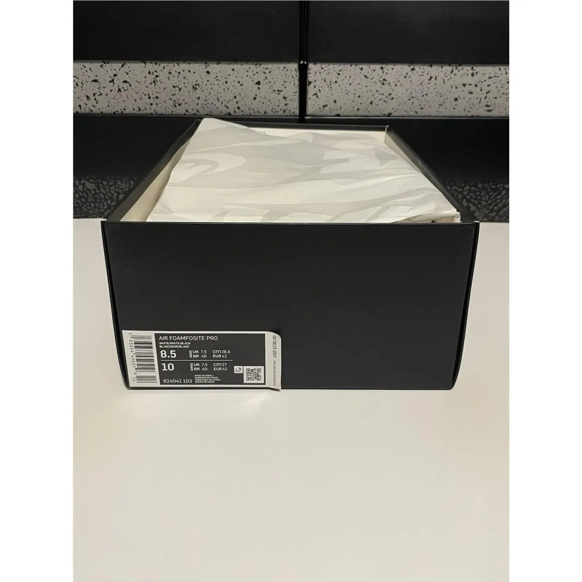 Nike shoes - Nike Air Foamposite Pro - Air Foamposite Pro - 624041-103 - White/White-Black 11