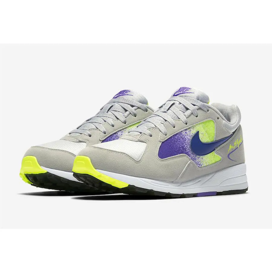 Nike shoes - Skylon II - Skylon - Grey/Neon Green/Purple 0