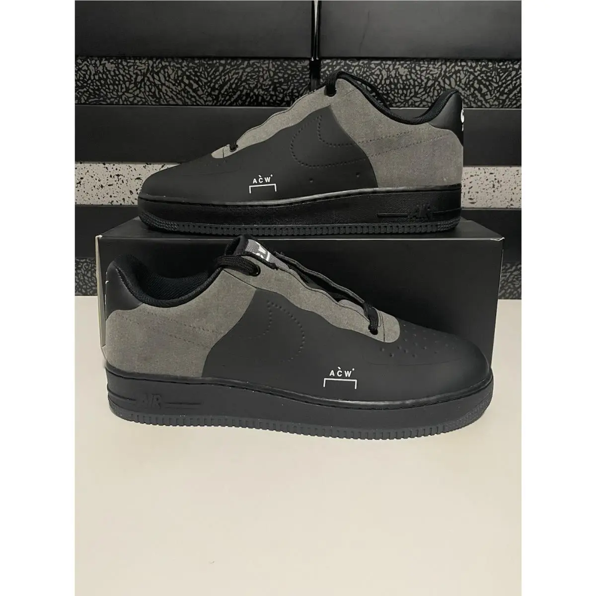 Nike Air Force 1 ‘07 / Acw “A Cold Wall Black” BQ6924-001 Men’s Size 10.5-12