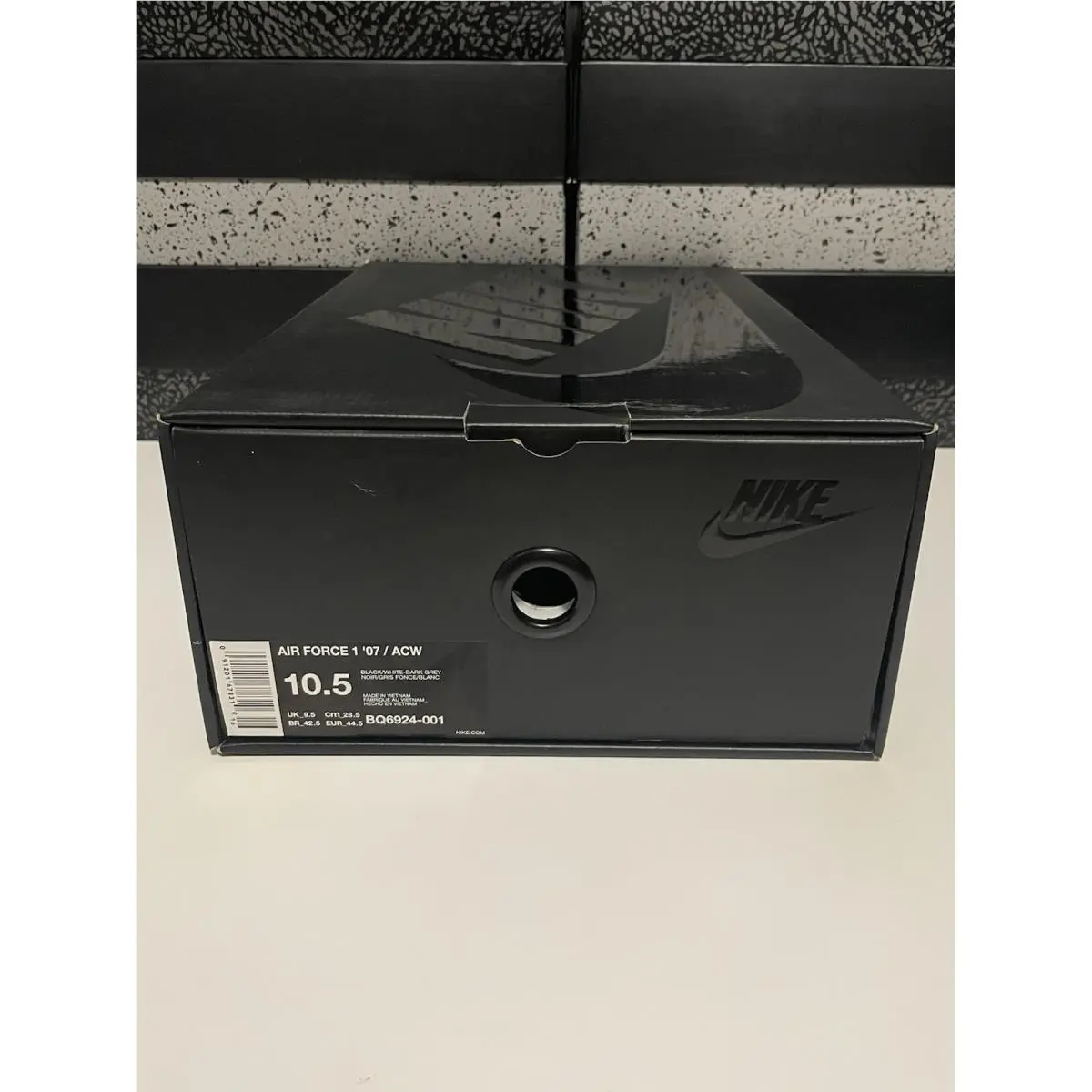 Nike shoes - Nike Air Force 1 ‘07 / ACW - BQ6924-001 - Black/White-Dark Grey 5