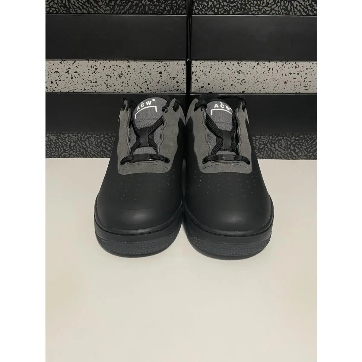Nike shoes - Nike Air Force 1 ‘07 / ACW - BQ6924-001 - Black/White-Dark Grey 7