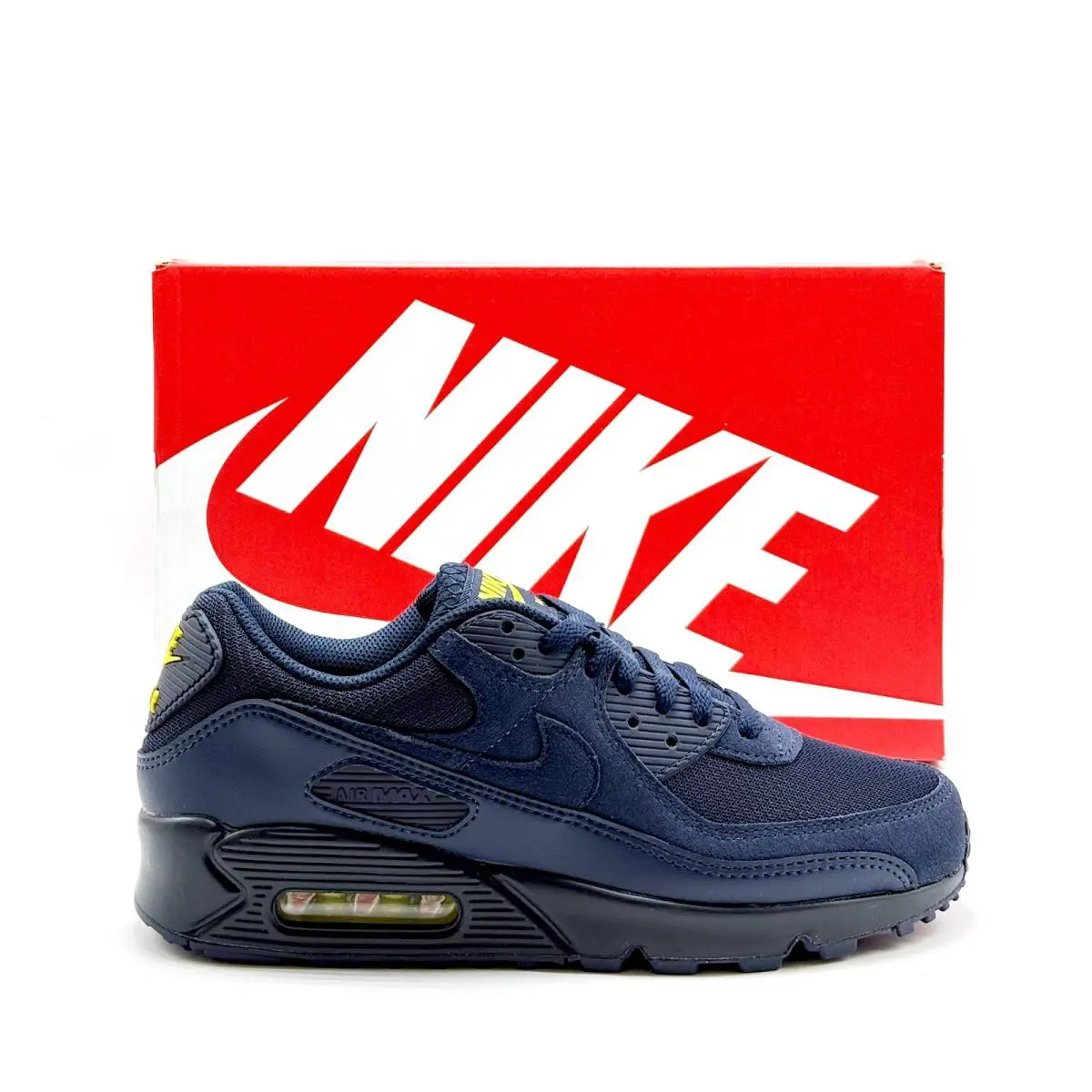 Men Nike Air Max 90 Obsidian Lightning DM0029 401 Sz 8.0 - 12.0 - Blue