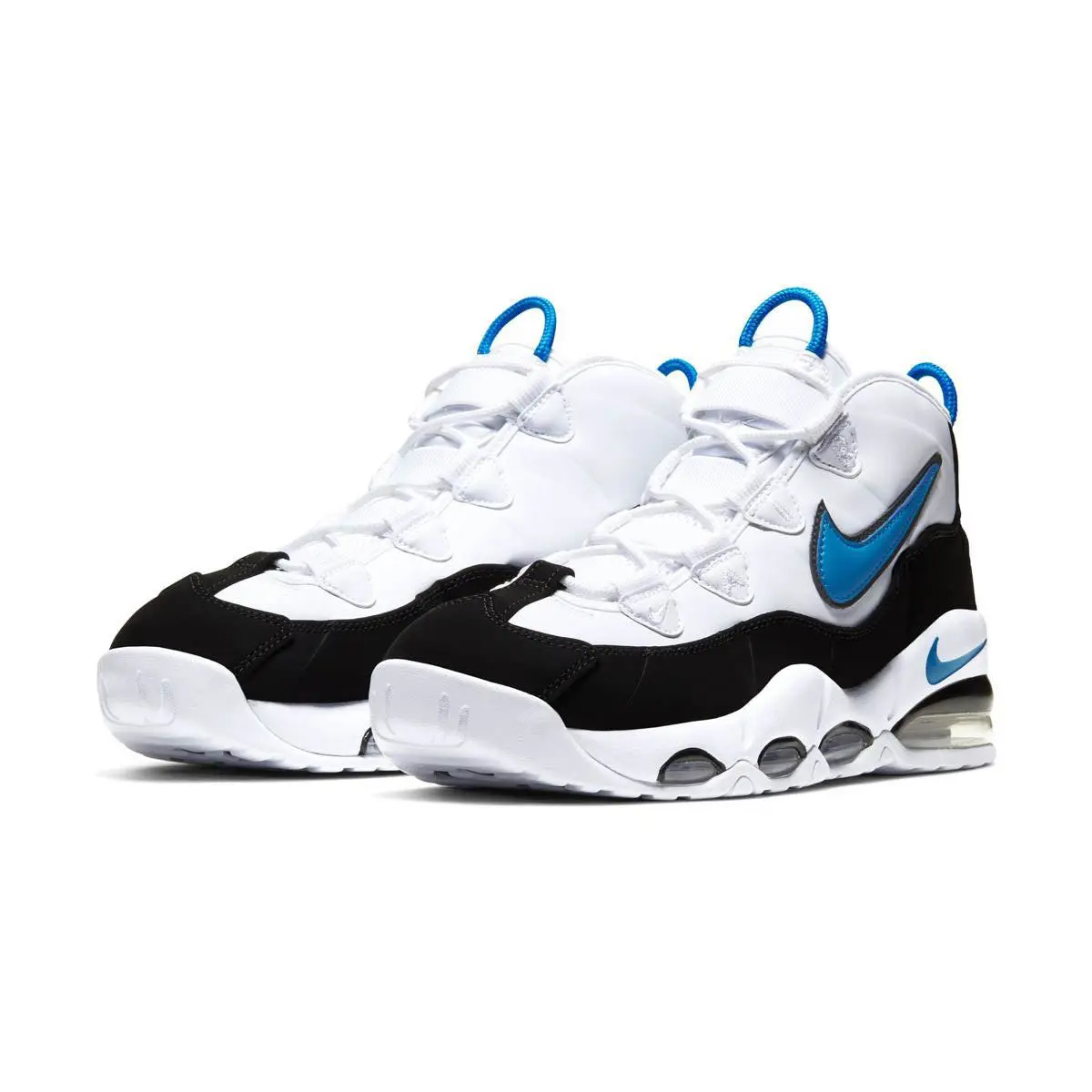 Nike Air Max Uptempo `95 Orlando Magic Men`s Shoes Size 7.5 - WHITE/PHOTO BLUE-BLACK