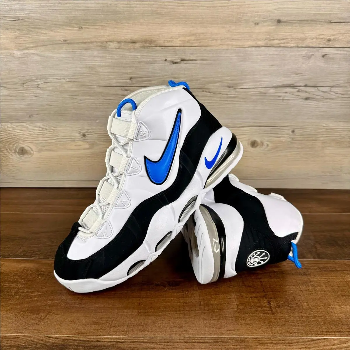 Nike Air Max Uptempo 95 Orlando Magic Mens Size 10 White Black Blue CK0892 103 - Blue