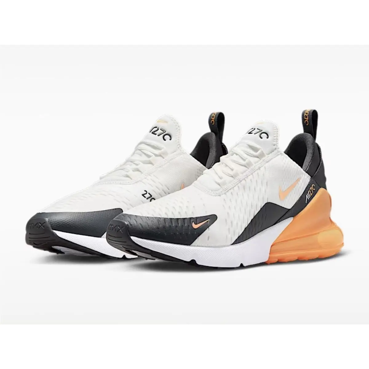 AH8050-114 Nike Air Max 270 Summit White/laser Orange Mens Sz 10 - White