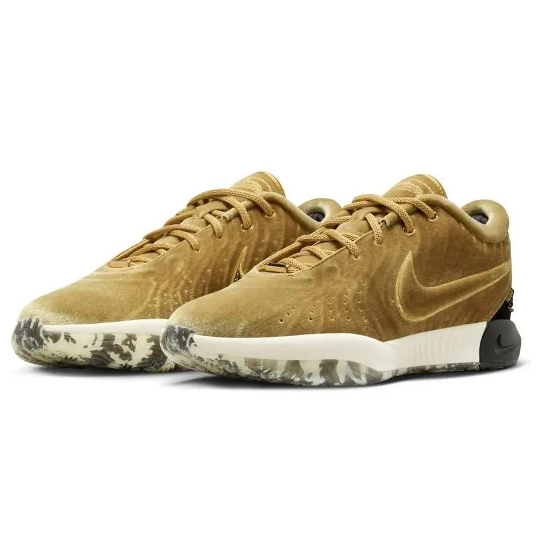 Nike shoes - Nike LeBron XXI QS - LeBron XXI - FZ7883 700 - Metallic Gold, Black, Coconut Milk, Aquamarine 4
