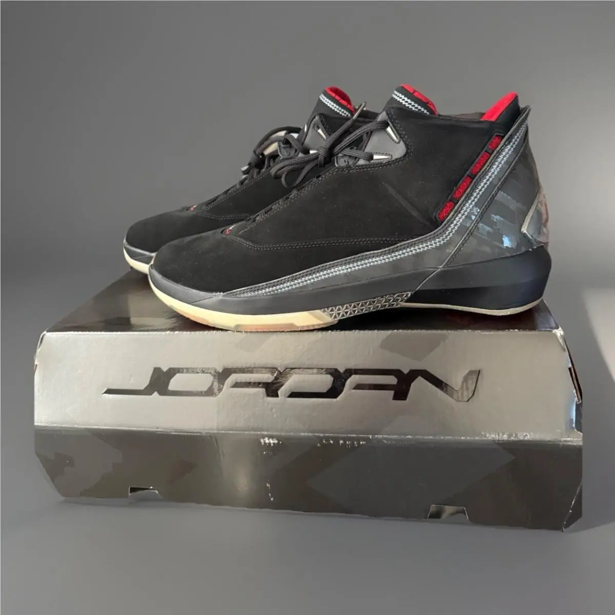 Nike Air Jordan 22 XX2 315299 Black/red – Size 14 – w/ Box-read