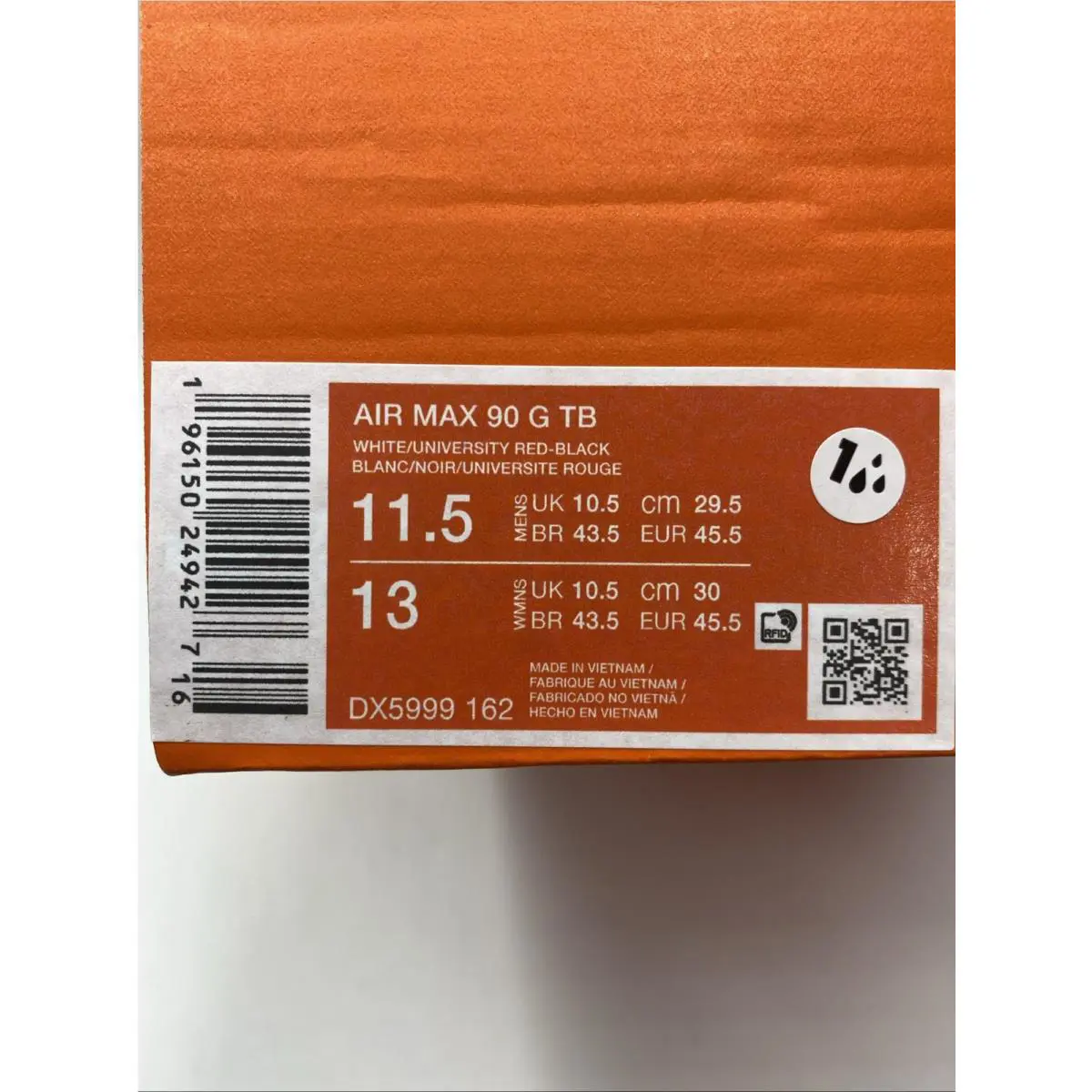 Nike shoes - Nike Air Max 90 - Air Max - DX5999-162 - White/Black/Photon Dust/University Red 6