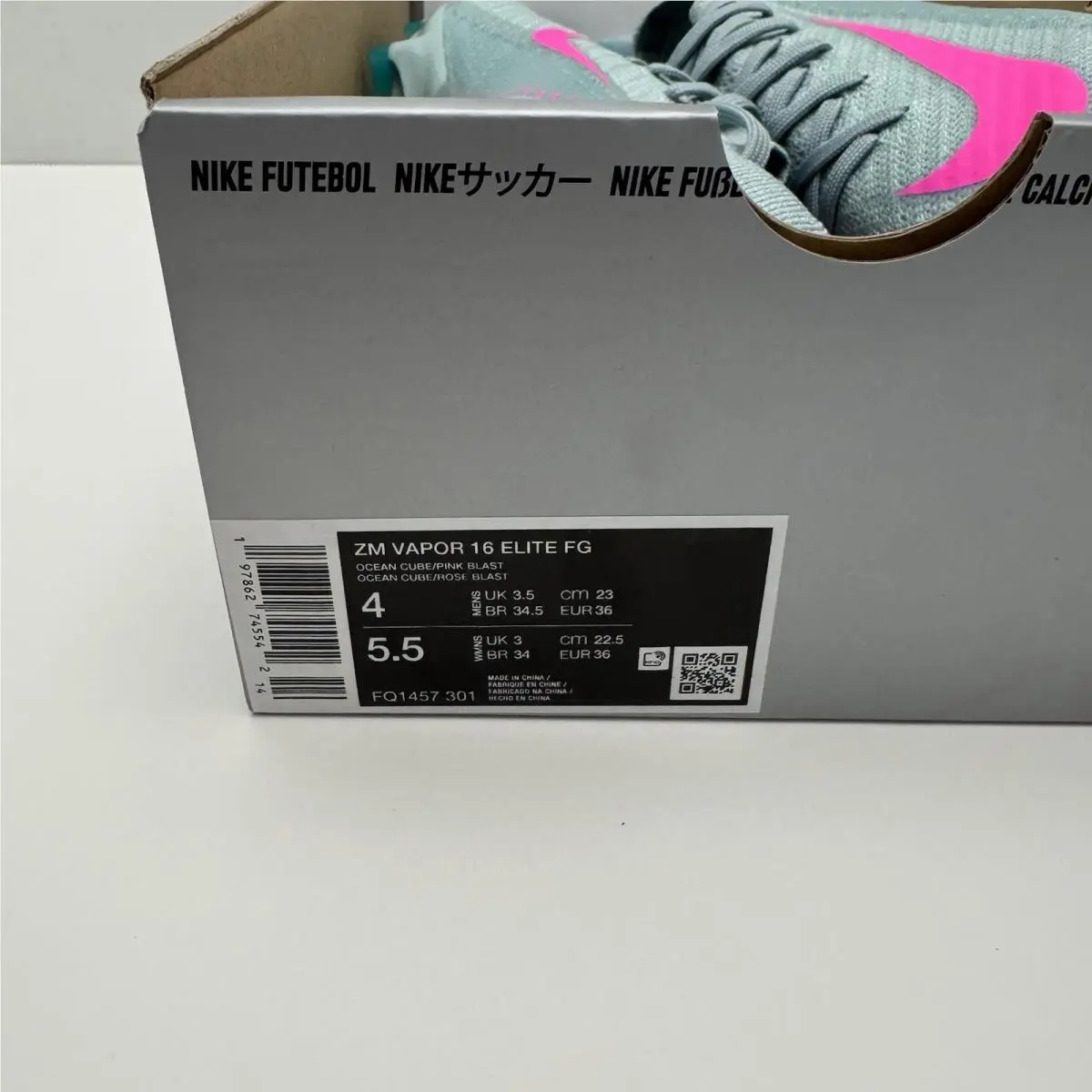 Nike shoes - Nike Zoom Vapor 16 Elite - FQ1457-301 - Ocean Cube Pink Blast 9