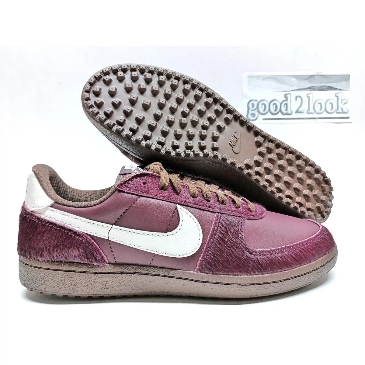 Nike Field General Pony Hair Burgundy Crush Size Women 10 Men 8.5 IB2323-600