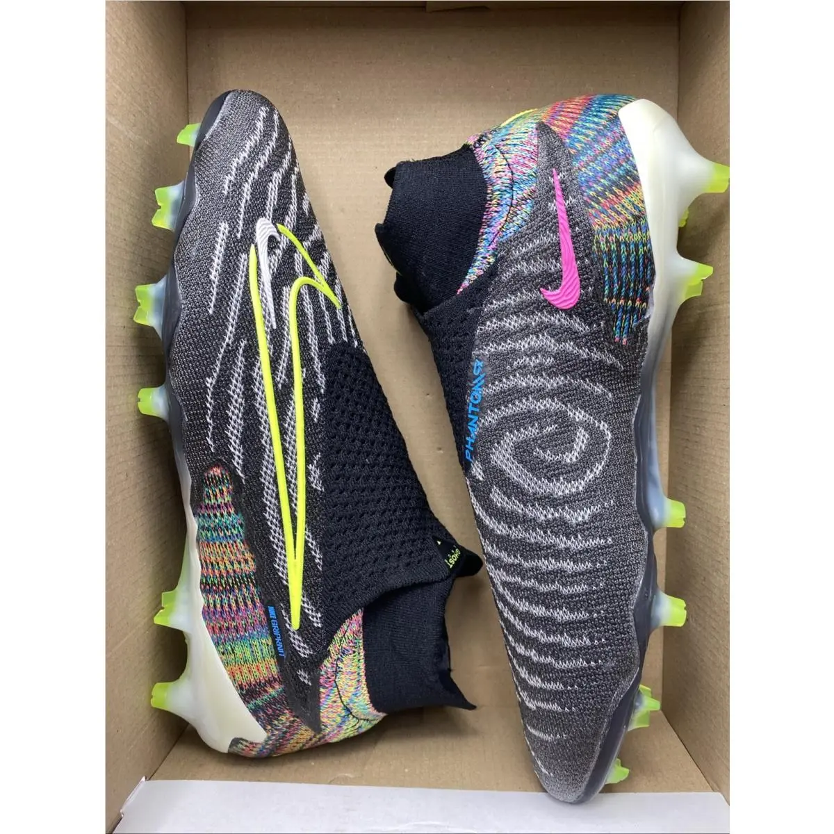 Nike shoes - Nike Phantom GX - Phantom - FD9846 071 - Black/Volt-White-Blue Glow (UPC: 196155814002) 5