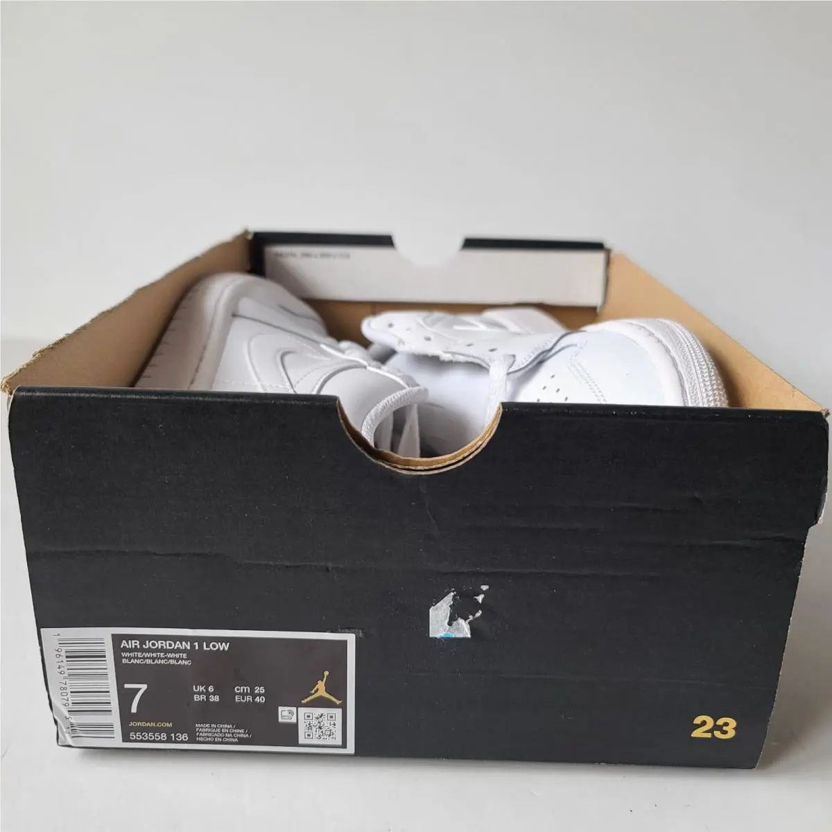 Nike shoes - Jordan 1 Low - Low - 553558 136 - White 0