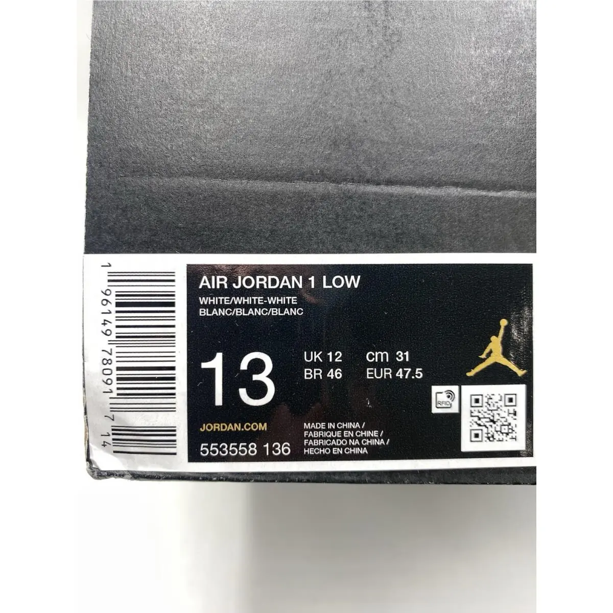 Nike shoes - Nike Air Jordan 1 - Air - 553558-136 - White (UPC: 196149780917) 6