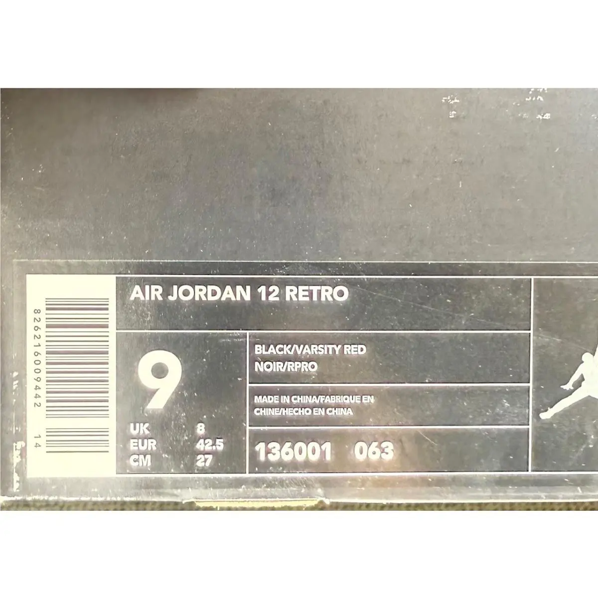Nike shoes - Air Jordan 12 - Air - 136001-063 - Black / Red 8