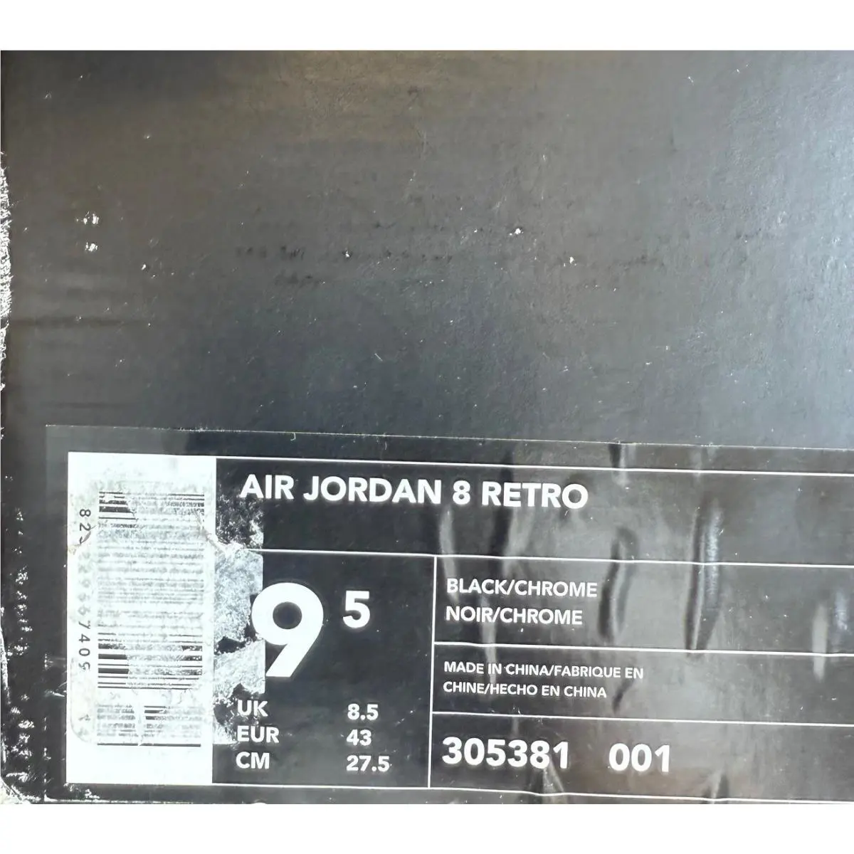 Nike shoes - Air Jordan 8 Retro - Air Retro - 305381-001 - Black 7