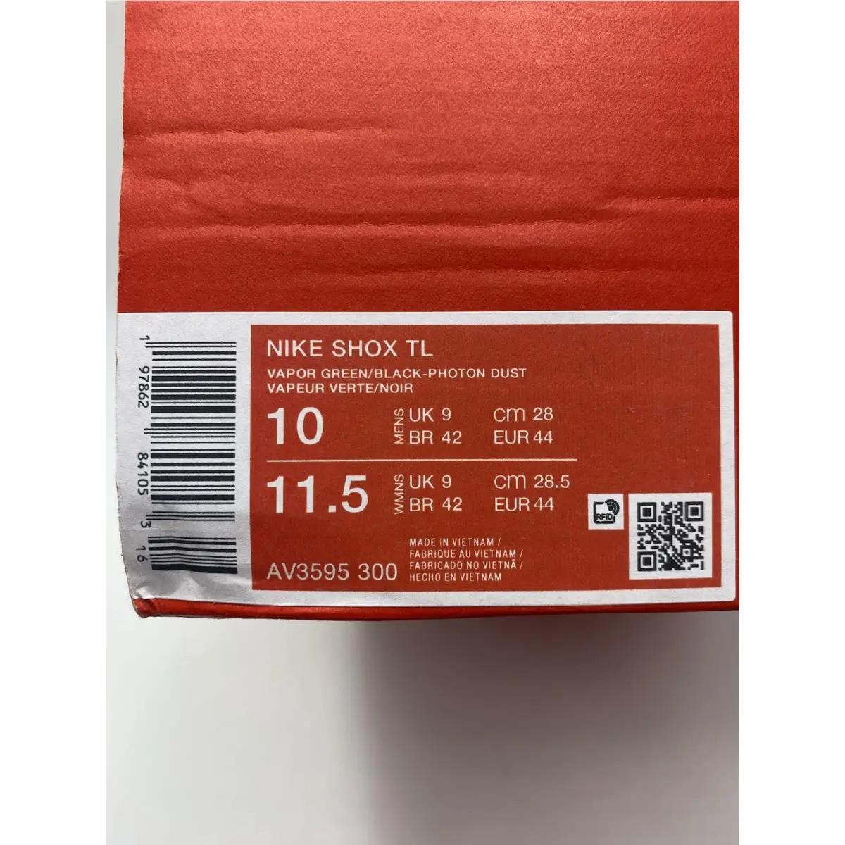 Nike shoes - Nike Shox - Shox - AV3595 300 - Vapor Green/Black-Photon Dust (UPC: 197862841053) 6