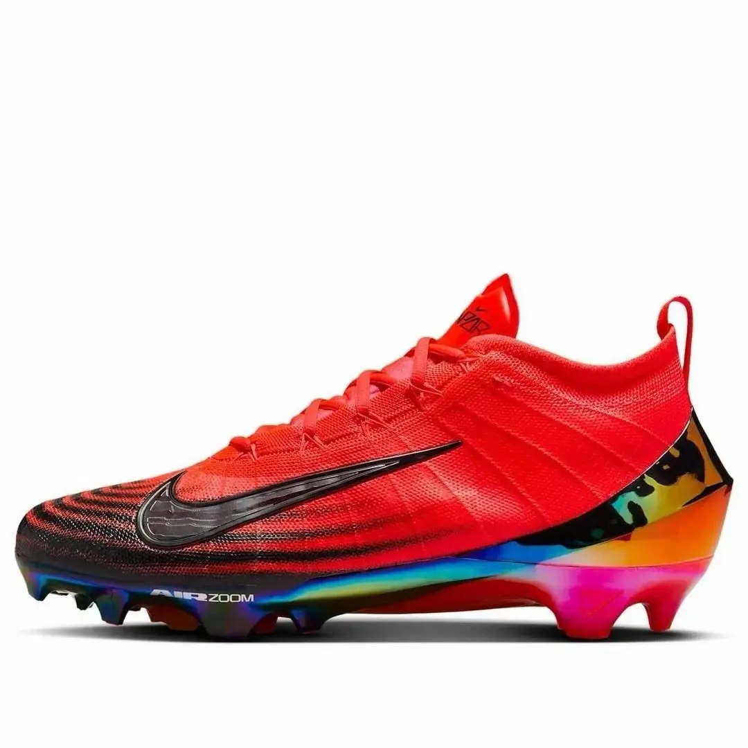 Nike Vapor Elite 1 Football Cleats Size 11 Bright Crimson Red Laser Orange Black
