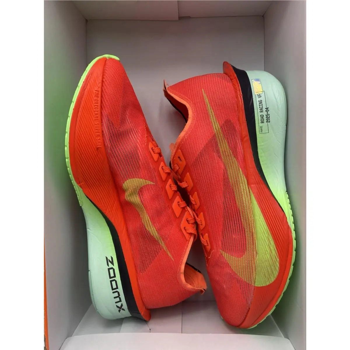 Nike shoes - Nike ZoomX Vaporfly - ZoomX Vaporfly - HF6412 600 - Bright Crimson/Lime Blast (UPC: 197863010328) 5