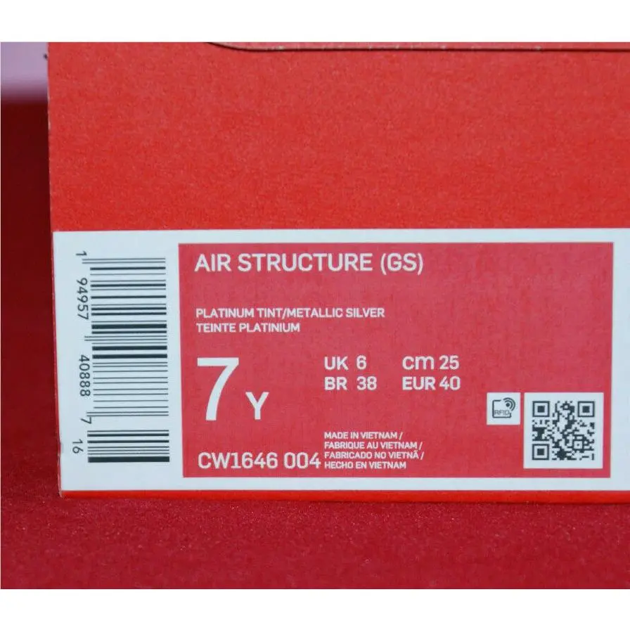 Nike shoes - Nike AIR STRUCTURE - AIR STRUCTURE - CW1646004 - Plantinum Tint Metallic Silver (UPC: 194957408887) 9