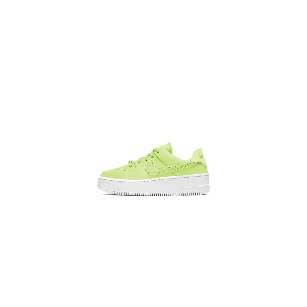 Women`s Nike Air Force 1 Sage Low Barely Volt/barely Volt - 5