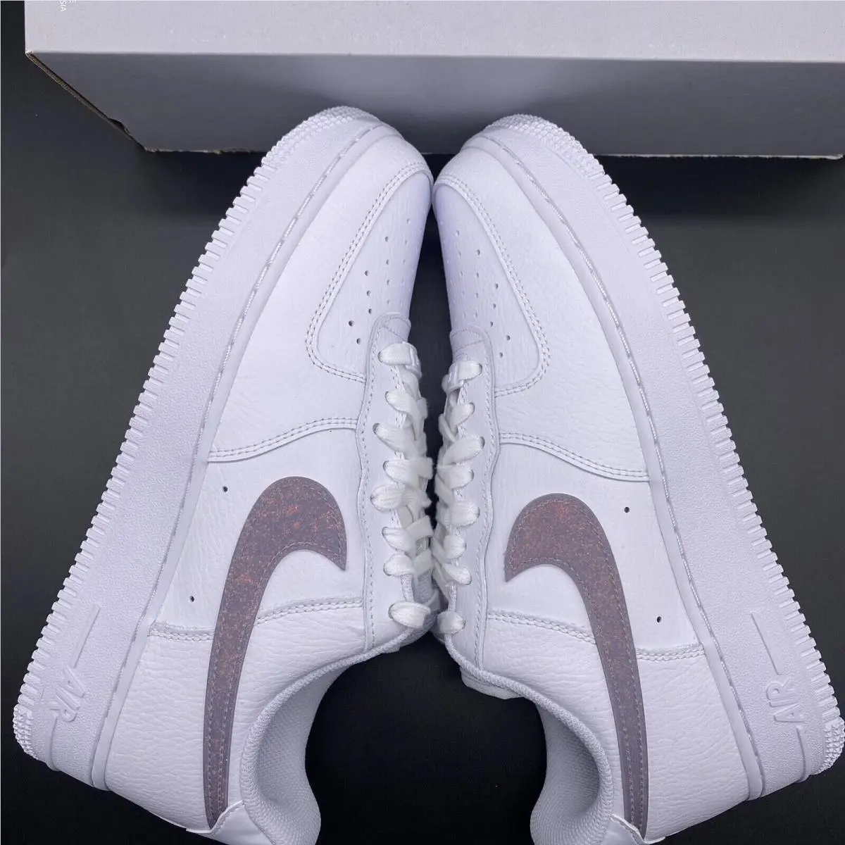 Nike shoes - Nike Air Force 1 - Air Force - DH4407-102 - White/Grey Fog/White/Canyon Purple 0