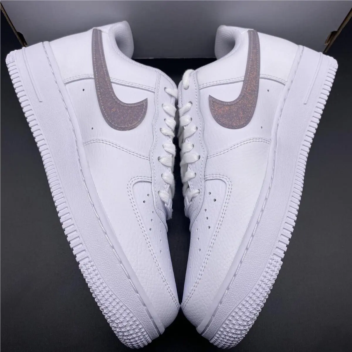 Nike shoes - Nike Air Force 1 - Air Force - DH4407-102 - White/Grey Fog/White/Canyon Purple 4