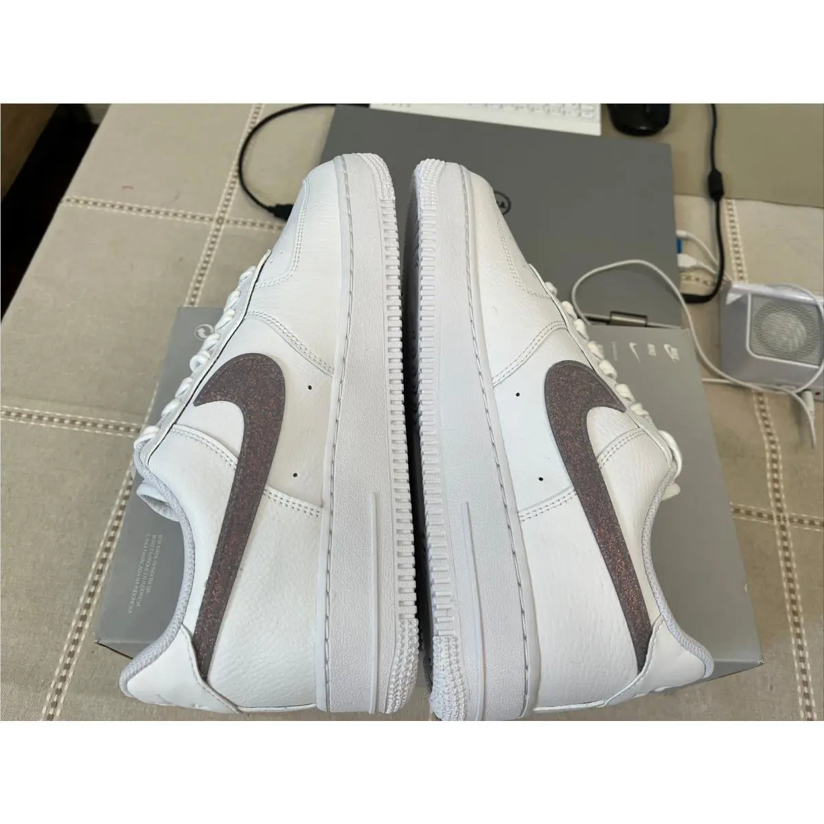 Nike shoes - Nike Air Force 1 ‘07 ESS - DH4407-102 - White Canyon Purple Grey Fog 7