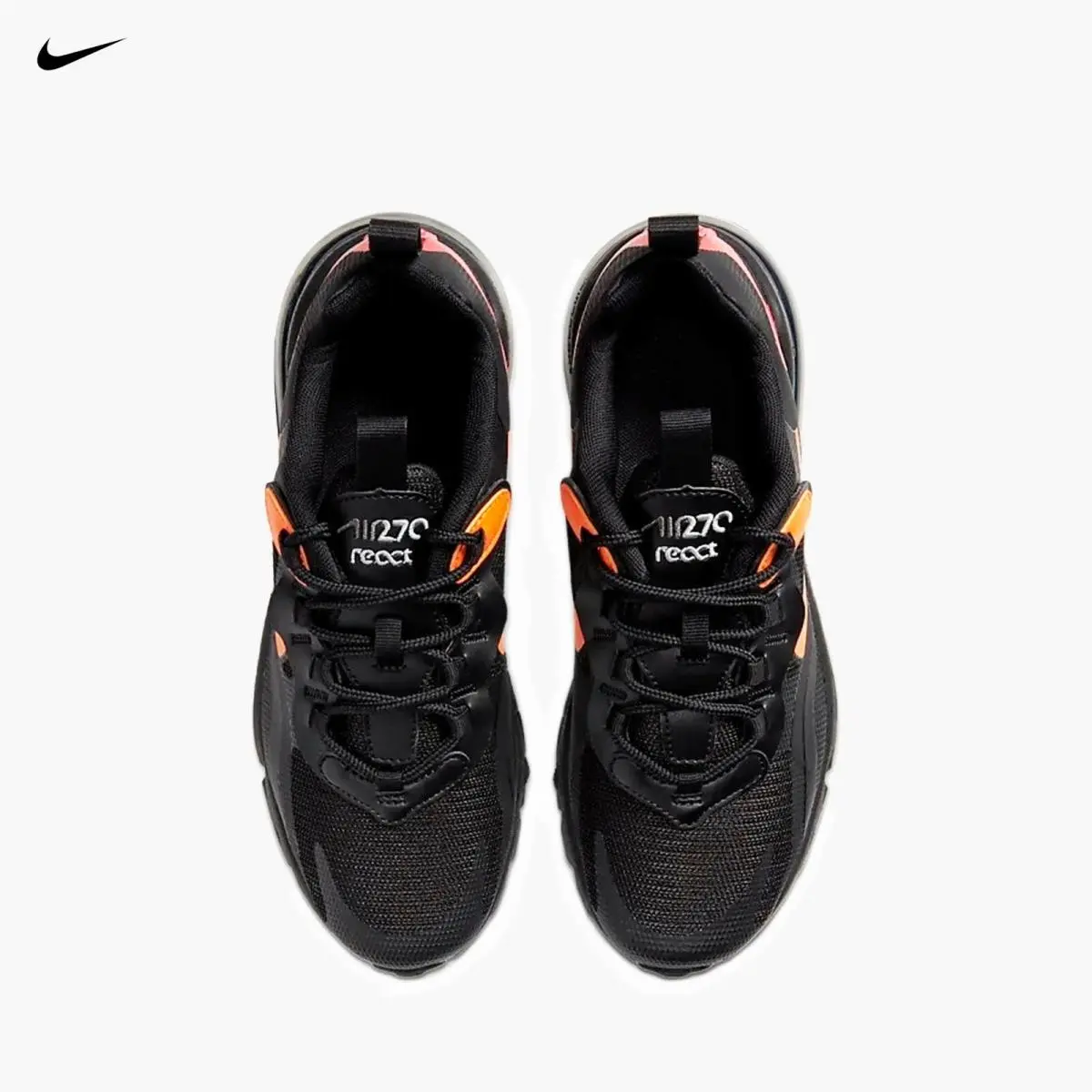 Nike shoes - Nike Air Max 270 React - CV9638-001 - Black / Light Smoke Grey (UPC: 193658328067) 3