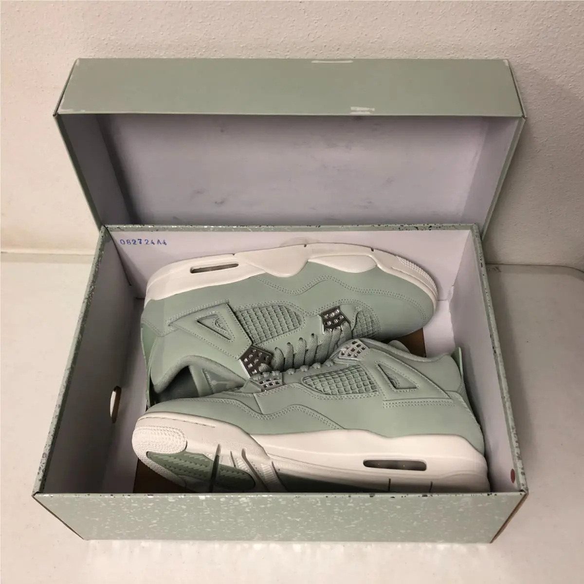 Nike shoes - Air Jordan 4 - Air - HV0823-003 - Green, Manufacturer: Seafoam/Sail/Metallic Silver 5