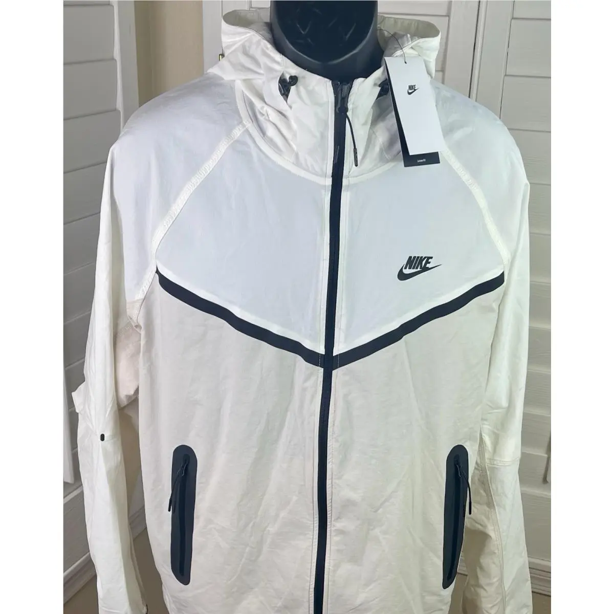 Nike clothing - Nike Tech Windrunner Woven Jacket - HM7151-104 - Light Orewood Brown, Sail, Black (UPC: 0197599182979) 0
