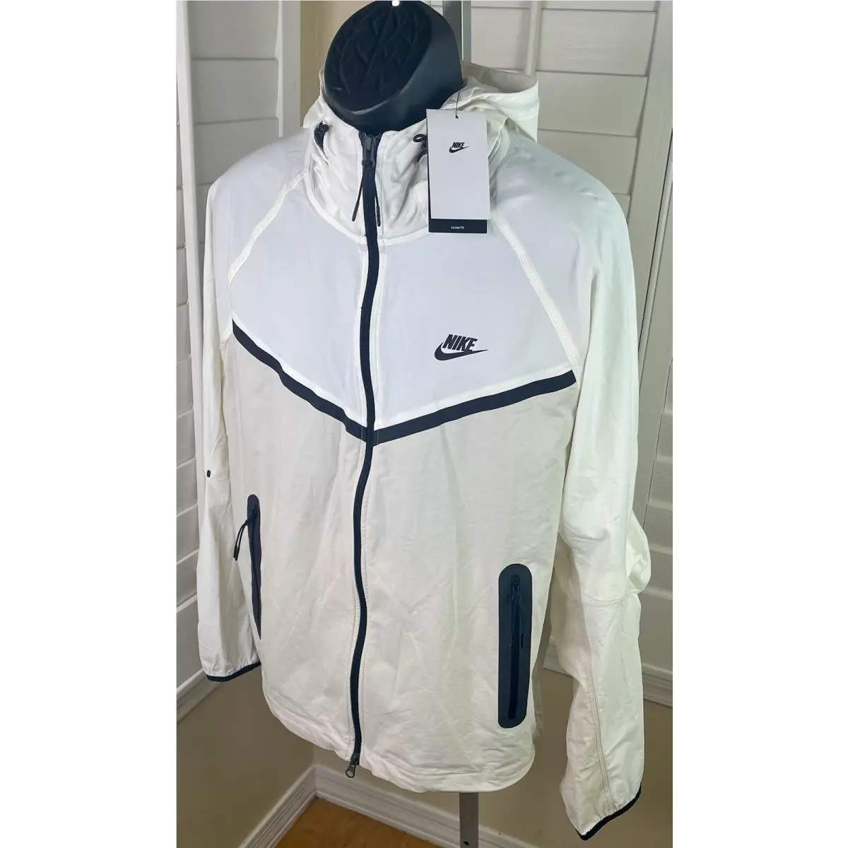 Nike clothing - Nike Tech Windrunner Woven Jacket - HM7151-104 - Light Orewood Brown, Sail, Black (UPC: 0197599182979) 1