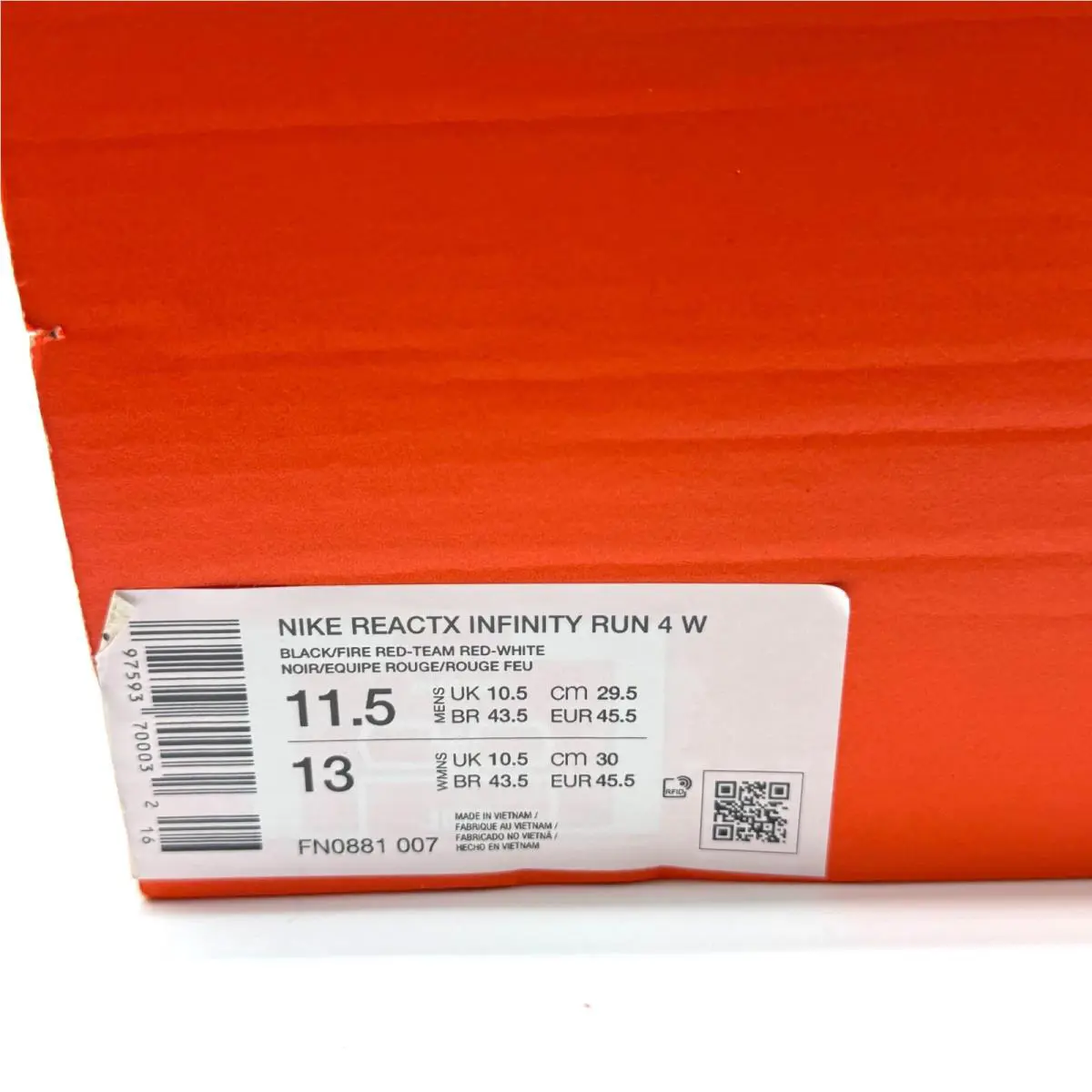 Nike shoes - Nike ReactX Infinity Run 4 - FN0881-007 - Black (UPC: 197593700032) 8