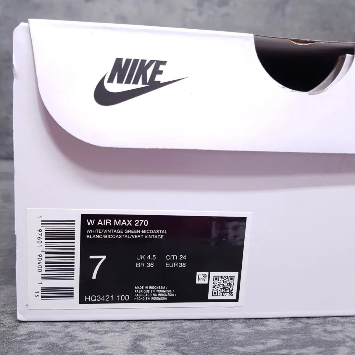 Nike shoes - Nike Air Max 270 - Air Max - HQ3421-100 - Green 5