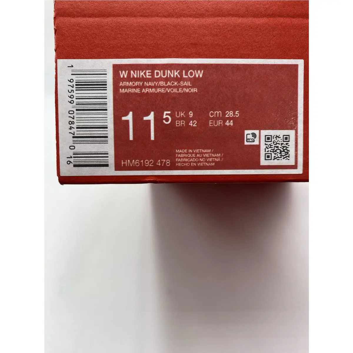 Nike shoes - Nike Dunk Low - Dunk Low - HM6192 478 - Armory Navy/Black-Sail (UPC: 197599078470) 6