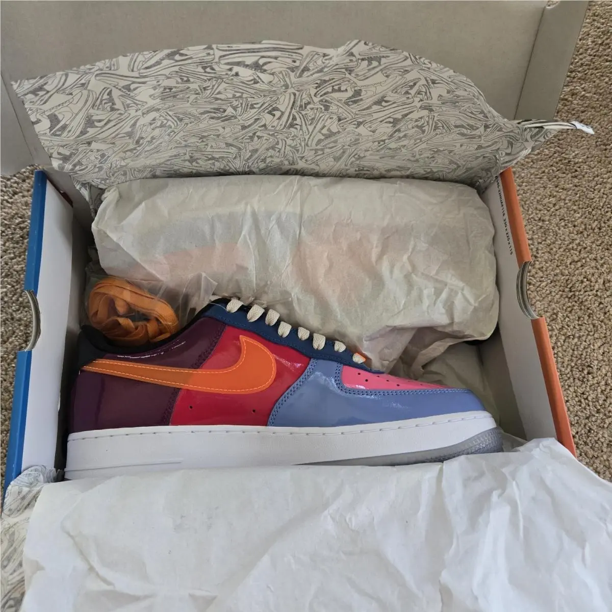 Nike shoes - Nike Air Force 1 - Air Force - DV5255-400 - Polar/Multi-Color/Total Orange 0