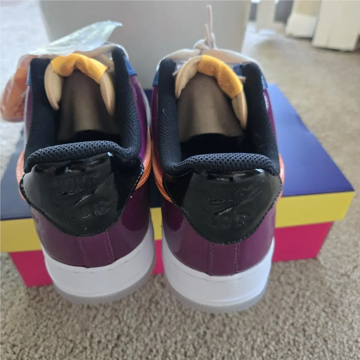 Nike shoes - Nike Air Force 1 - Air Force - DV5255-400 - Polar/Multi-Color/Total Orange 4