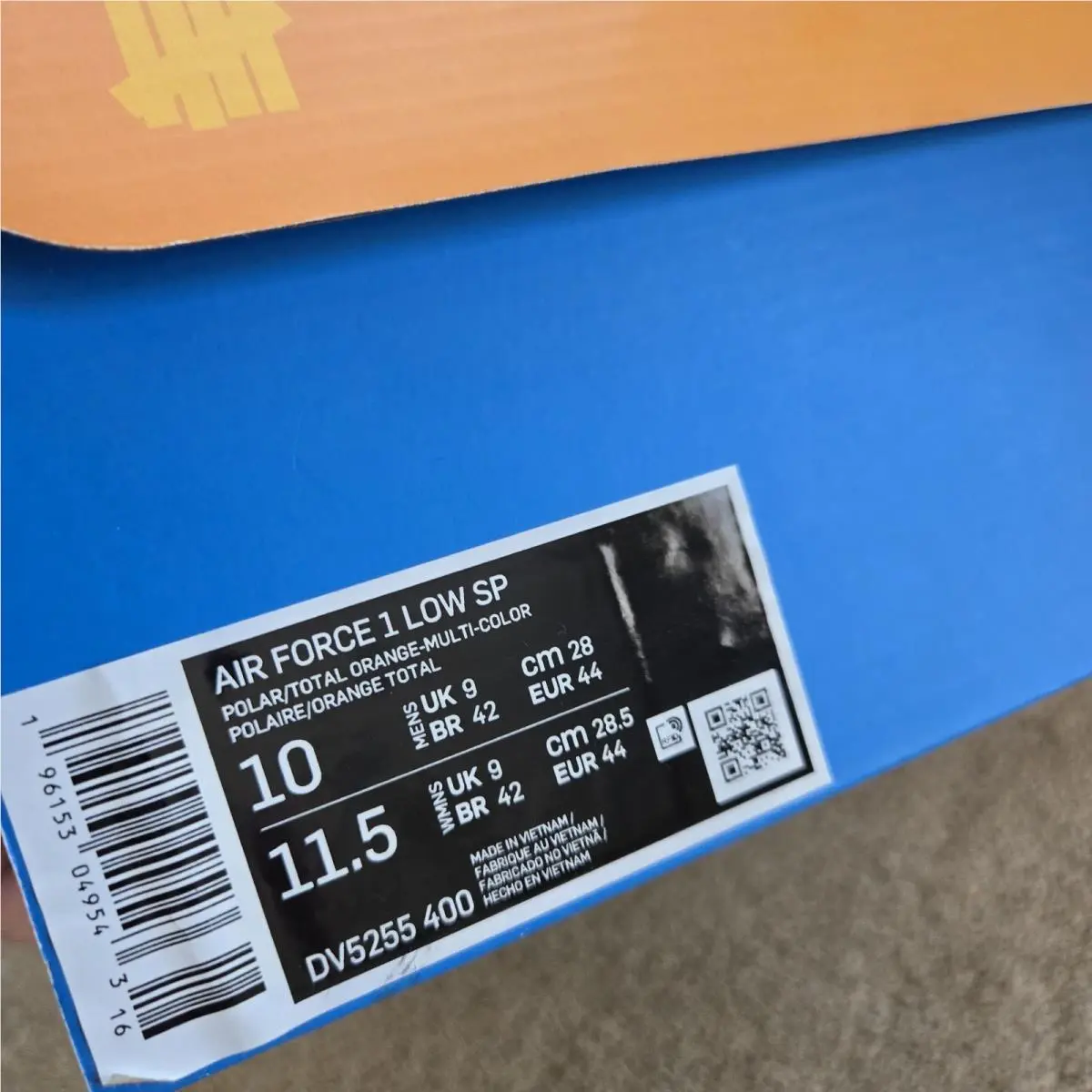 Nike shoes - Nike Air Force 1 - Air Force - DV5255-400 - Polar/Multi-Color/Total Orange 6