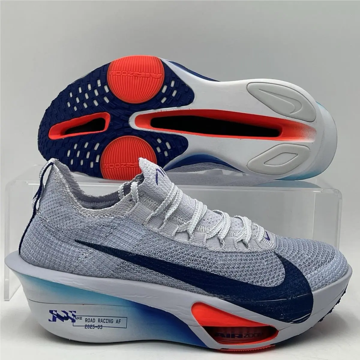 Mens Size 8 Nike Air Zoom Alphafly Next% 3 Grey Blue Void Shoe FD8311 001