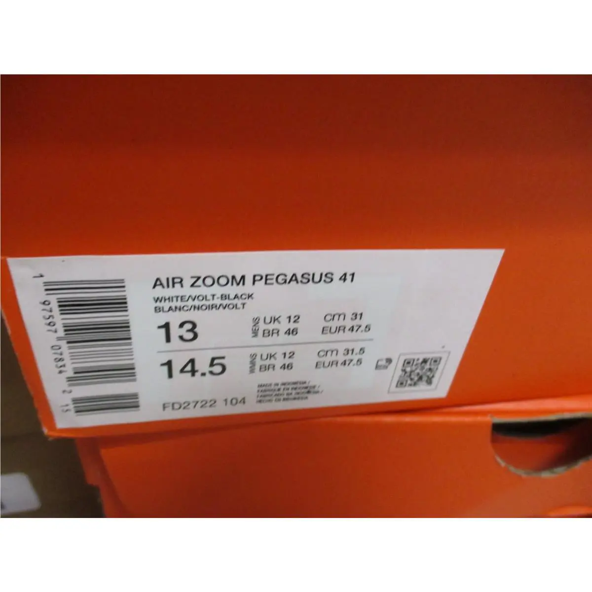 Nike shoes - Nike Air Zoom Pegasus 41 - FD2722-104 - White/Black/Volt 9