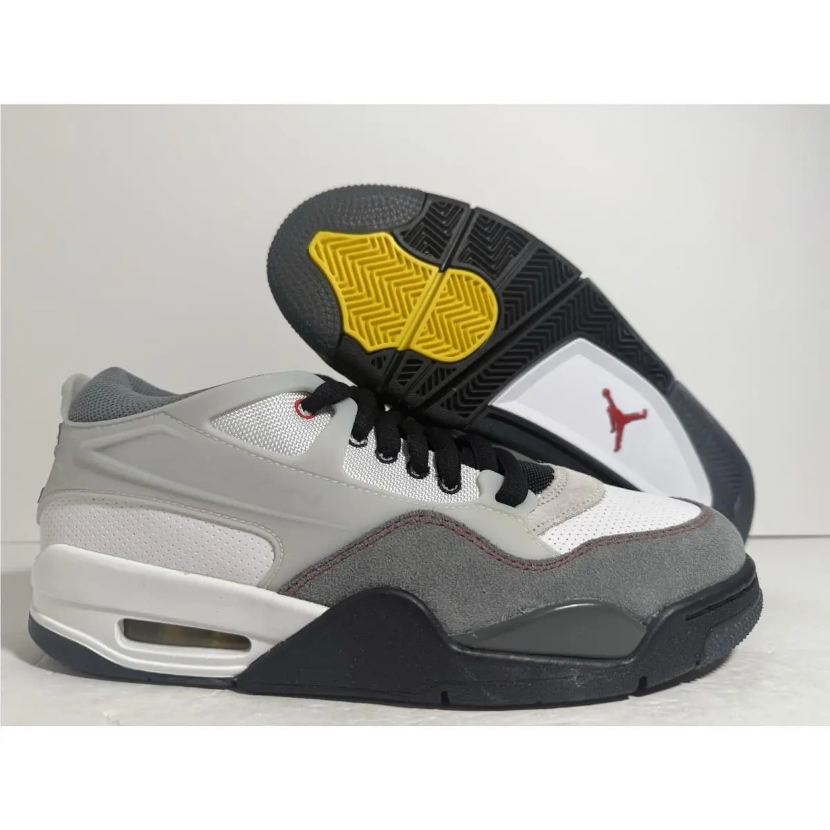 Nike Air Jordan 4 RM Premium White Black Smoke Grey IB8052-100 Men`s Size 8 US - White