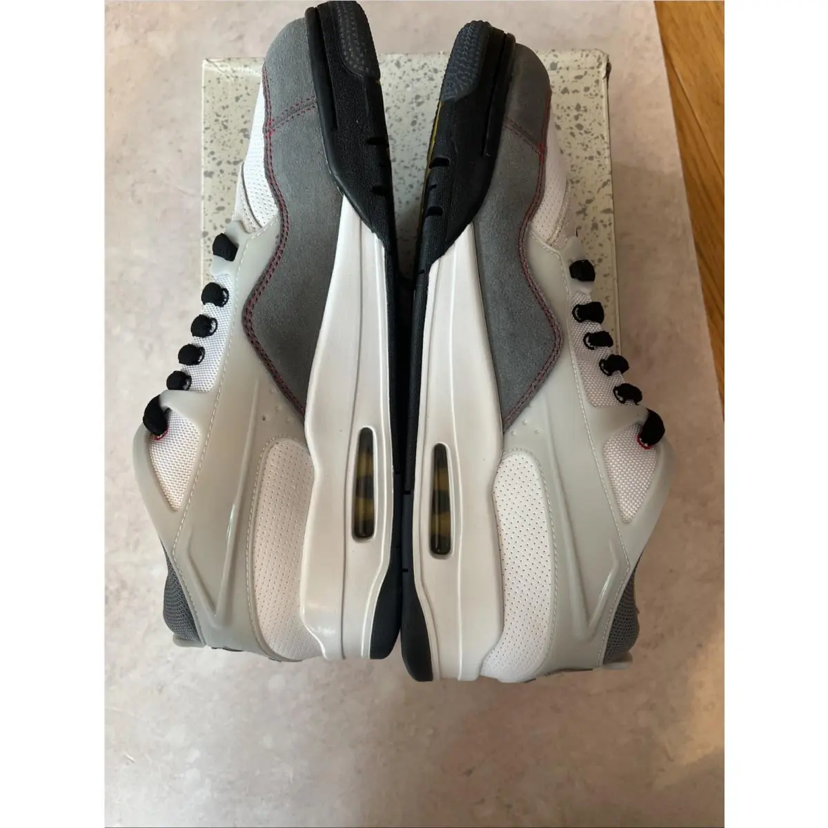 Nike shoes - Jordan 4 RM Premium White Black Smoke - IB8052-100 - Grey 3