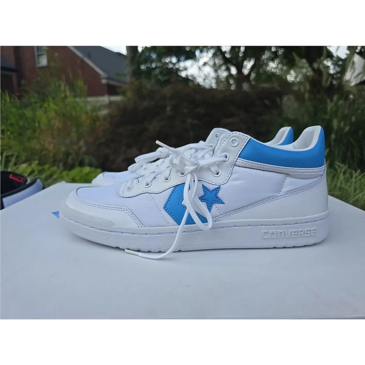 Nike shoes - Jordan 2 X Converse Pack - 917931 900 - White/Carolina Blue (UPC: 881105842036) 7