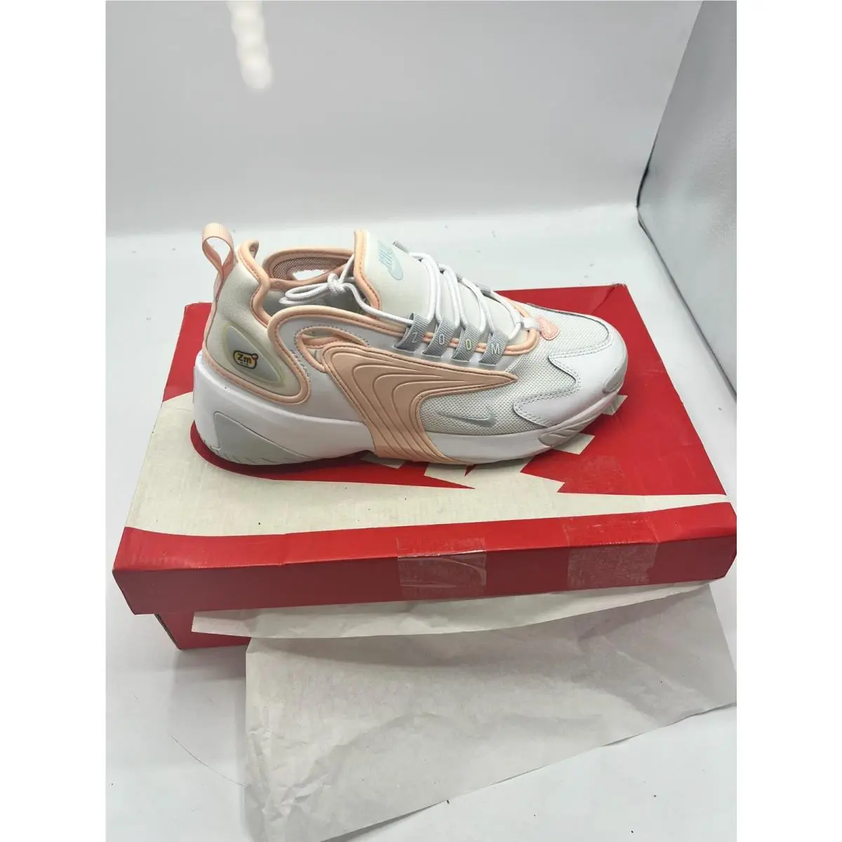 Size 8 - Nike Zoom 2K Icon Clash - White Washed Coral W